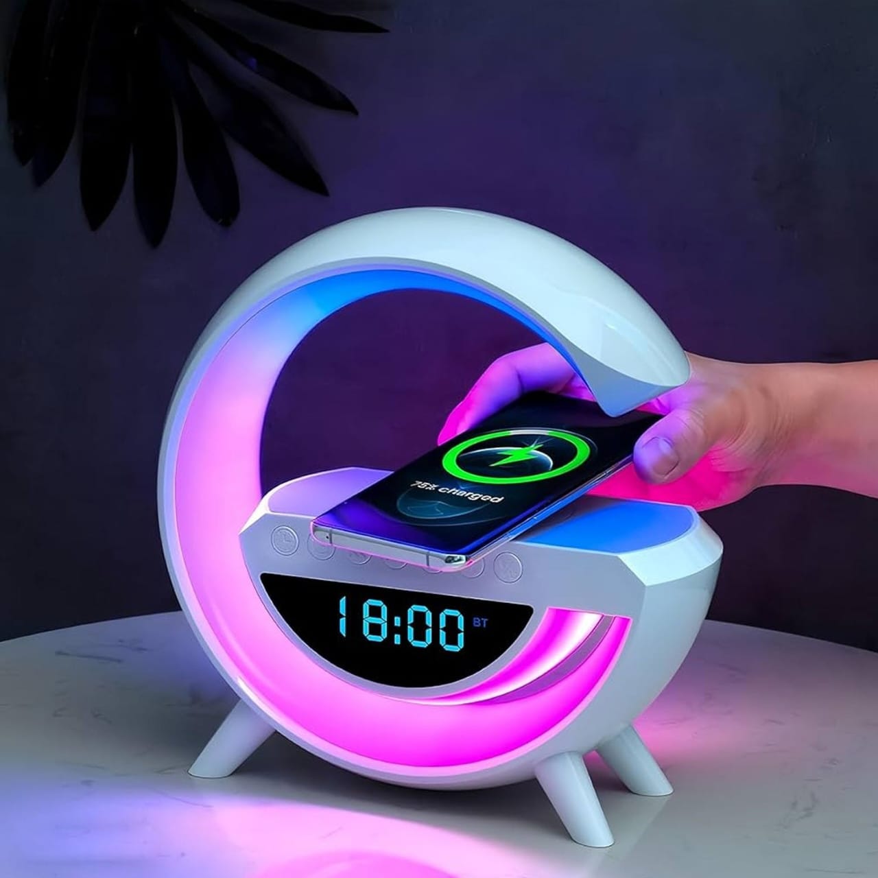 BT-3401 LED Wireless Charging Speaker